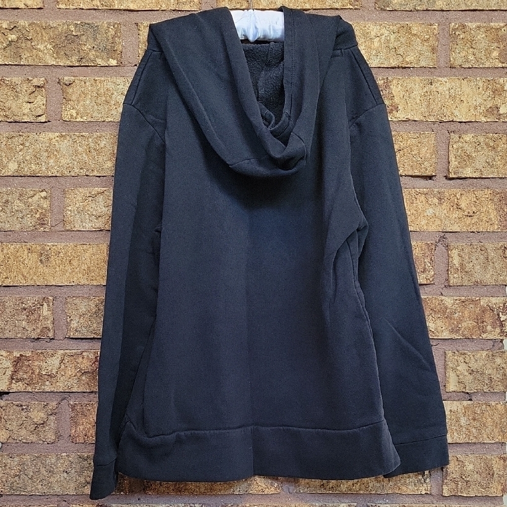 Adidas Black Hoodie with Colorful Logo Size 14 (Girl) Large Casual Cozy Athletic - Picture 7 of 7